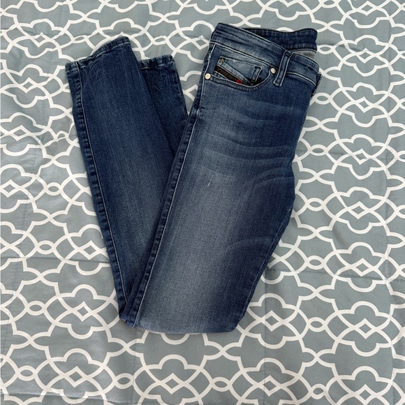 Diesel Blue Skinzee-low-S slim skinny low waist jeans - Picture 1 of 6